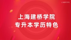 上海建桥学院成人专升本高等教育学历有什么特色